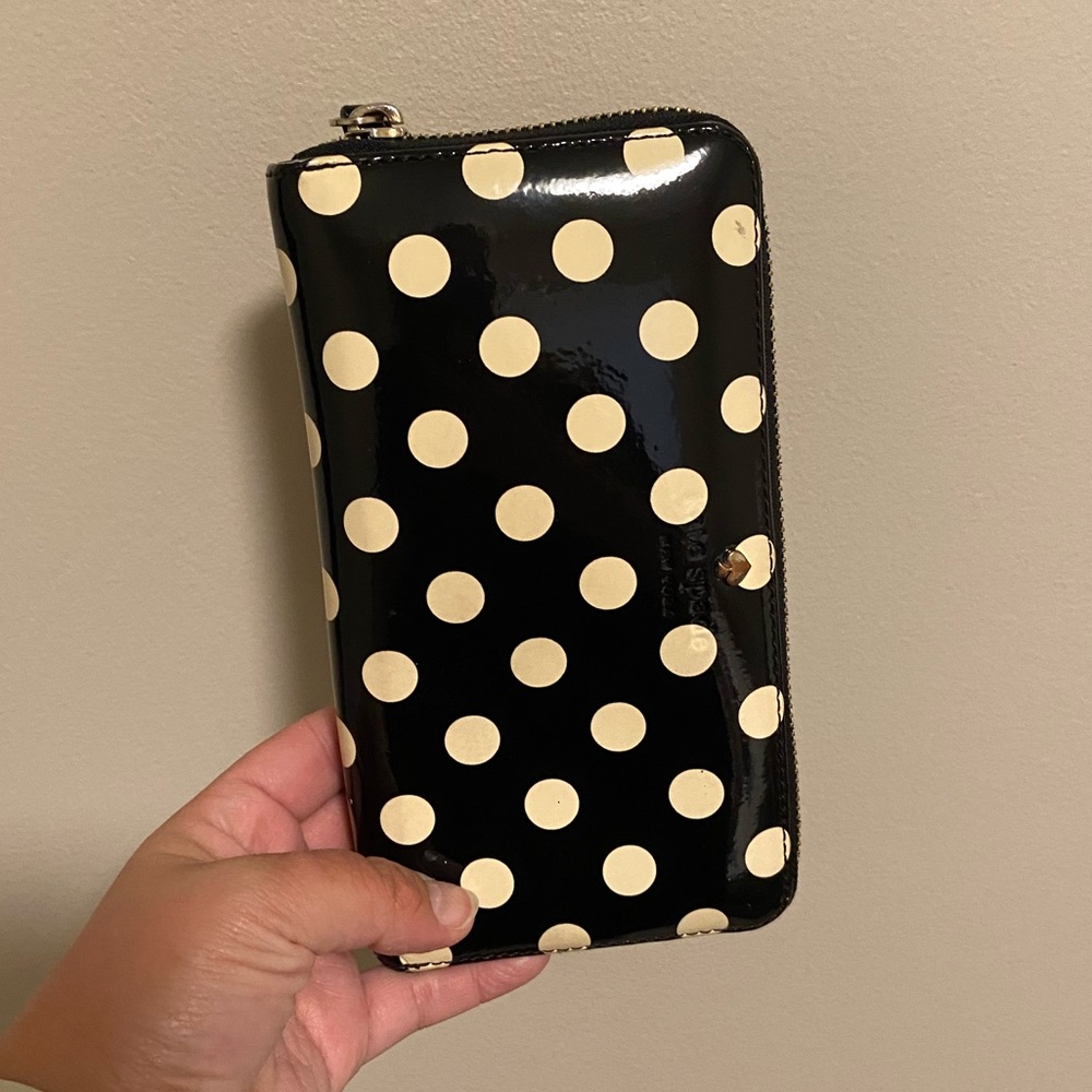 Kate Spade polka dot wallet